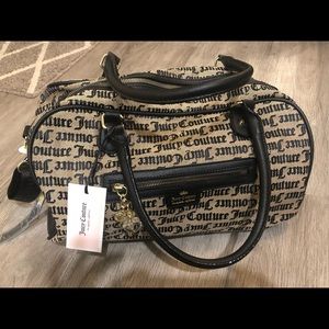 Juicy Couture Rock Solid Weekender in Beige/Black